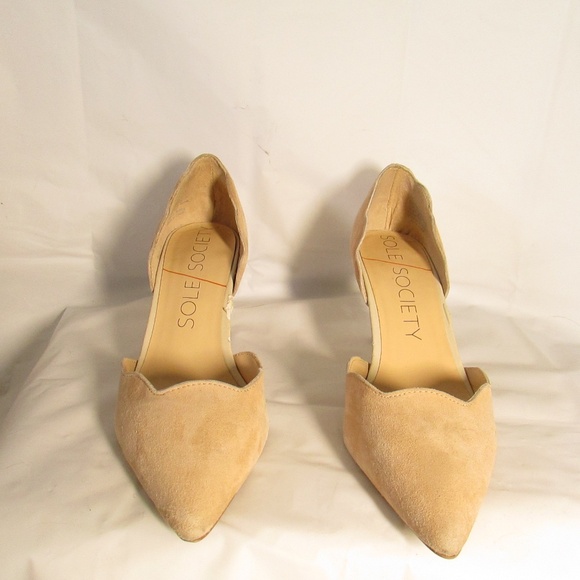 Sole Society Women's Beige Heels - Picture 3 of 8